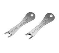 Maxmoral 2PCS Acoustic Guitar Bridge Pins Puller Peg Remover String Peg Extractor Removal Pulling Tool Multifunction Removal Metal Handy Tool Kit, Shiny Silver