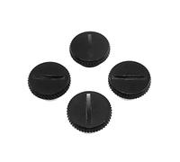 Maxmoral 4Pcs G1/4" Black Chrome Plug Fitting with O-Ring for PC Water Cooling Systems