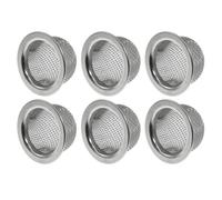 Maxmoral 6PCS Stainless Steel Double Layer Filter with Edge Trim 1.3x0.8 Inch Cocktail Smoking Filter Accessories For Fruit Tea Ice Cubes Strainer
