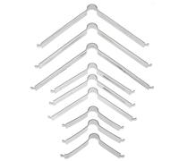 Maxmoral 9PCS Detachable Columnar Steamed Bun Steamer Stand Legs Stainless Steel Steam Water Separator Fish Cooking Pan Accessories 1.18 1.97 2.75 Inches Silver Color