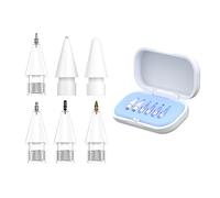 MAXMORS 6 Pack Replacement Pencil Tips for Apple Pencil Pro/2nd Gen/1st Gen/USB C, Needle Pen Tips with Case, Precise Control Tips, Plastic/Metal, iPencil Tips, iPad Pro Pencil Sets