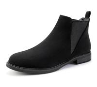 MaxMuxun Women’s boots for women Black Faux Suede UK Size 4