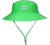 MaxNova - Baby Sun Hat, Smile Face, UPF 50+ for Boys and Girls Ages 0-7, Green, 2-7 Años