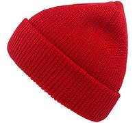 MaxNova Slouchy Beanie Hats Winter Knitted Caps Soft Warm Ski Hat Unisex, Red, One Size