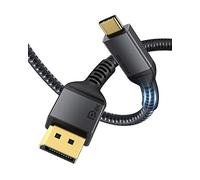 Maxonar [2 Pack] USB C to DisplayPort Cable 8K@60Hz 4K@60Hz/144Hz/120Hz 5K@60Hz 2K@240Hz Thunderbolt 3 to DisplayPort Cable HBR3 DP 1.4 Adapter for Mac Studio,M1 MacBook Pro,Mac mini 2M