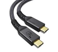 Maxonar Certified USB4 Cable with Thunderbolt 4,240W Charging Cable 40Gbps Data Cable,8K@60Hz 4K120Hz HDR,PD3.1,USB C to USB C C able,for i-Phone15 Pro/Max,MacBook,SSD,Laptops,Monitor,Hub,0.3m