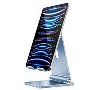 Maxonar Tablet Stand Adjustable and Foldable iPad Stand for Desk Stable with Heavy and Thickened Aluminum Alloy Holder Compatible with iPad Air 5/iPad Pro/iPad Mini6 Galaxy Z Fold 5 iPhone15-Blue