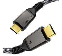 Maxonar Thunderbolt 5 Cable 3.3ft/1m 80Gbps,up to 120Gbps Bandwidth Boost for 16K/Dual 8K and 240W Charging,Compatible with Thunderbolt 4/3,MacBook M4 Pro,USB 4 and More USB C Devises