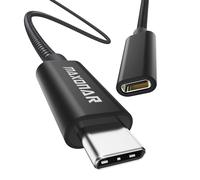 Maxonar USB C Extension Cable 1.8M/6FT New Version USB3.2 (5gbps) Type C Male to Female Extension Charging & Sync for PSVR2 Mac Book Pro 2022 M2 M1Max Galaxy S23/S22/S21/Note 20 Pixel 8 Tab S9 Black