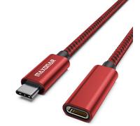 Maxonar USB C Extension Cable (1M/3.3ft) New Version USB3.2 (10gbps) Type C Male to Female Extension Charging & Sync for MacBook Pro 2022 M2 Pro M2Max Galaxy S23/S22/S21/Note 20 Pixel8 Dell XPS Red