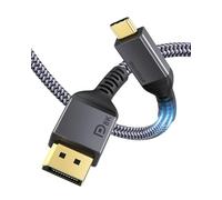 Maxonar USB C to DisplayPort Cable 8K@60Hz 4K@60Hz/144Hz/120Hz 5K@60Hz 2K@240Hz Thunderbolt 3 to DisplayPort Cable HBR3 DP 1.4 Adapter for Mac Studio M1 MacBook Air M2 2022 Mac mini 2M