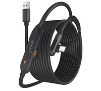 Maxonar VR Charging Link Cable 6m (Next-Gen Chip) Compatible with Meta Quest 3S/Quest 3/Oculus Quest 2/Pico 4 and PC VR Headset Steam VR Accesorios 5Gbps High Speed USB 3.0 to USB C Cable (Black)