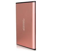 Maxone External Hard Drive 500GB USB 3.0 Portable Storage Backup 2.5" Ultra Slim Aluminum HDD for PC,Desktop,Laptop,TV,Chromebook,Windows - Rose Pink
