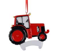 MAXORA Personalized Red Tractor Ornament for Christmas Tree Decoration