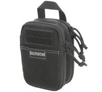 Maxpedition Double-Decker Mini Pocket Organizer (4” x 2.5” x 6”) EDC Pouch, Tactical Tool Pouch for Organization, MOLLE Accessories for Everyday Carry (Black) 0258B
