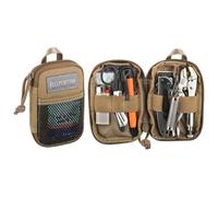 MAXPEDITION Pico Pocket Organizer, Ultra Compact EDC Gear Pouch, Tactical Utility Pouch for Everyday Carry, Tools, Gadgets, Outdoor First-Aid Kit, Survival (Khaki)
