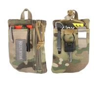 MAXPEDITION Platy Front Pocket Organiser, Durable EDC Tool Bag for Men, Neck Strap with Paracord Lanyard, Holds Flashlight, Multitool, Pen, Notebook (Multicam, 3.5 x 5 inches)