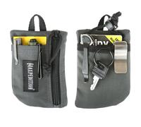 MAXPEDITION Platy Front Pocket Organizer, Durable EDC Tool Pouch for Men, Neck Wallet with Paracord Lanyard, Holds Flashlight, Multitool, Pen, Notebook (Wolf Gray, 3.5" x 5")