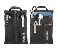 MAXPEDITION Platy Pocket Organizer, Durable EDC Tool Pouch for Men, Neck Wallet with Paracord Lanyard, Holds Flashlight, Multitool, Pen, Notebook (Black, 4" x 6")