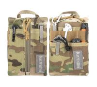 MAXPEDITION Platy Pocket Organizer, Durable EDC Tool Pouch for Men, Neck Wallet with Paracord Lanyard, Holds Flashlight, Multitool, Pen, Notebook (Multicam, 4" x 6")