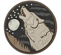 Maxpedition Wolf Patch 6.1 x 6.1 cm, mens, WOLFA, Arid, standard size