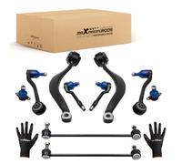 maXpeedingrods 10pcs Control Arms for Bmw X5 E53 2000-2006 All Models | Front Lower Suspension control arms for BMW X5 E53 2000 - 2006 All Models, 31126760275, 31126760276, K620115, K620116
