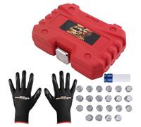 maXpeedingrods 23Pcs Wheel Bolt Nuts Studs Removal for VW Audi Seat Skoda | 1/2" Drive Anti-Theft Wheel Rim Lug Nut Tool Kit Master Locking Wheel Nut Socket Security Key Set 51/6PT to ABC9/21PT 17mm