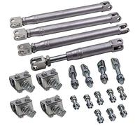 maXpeedingrods 42CrMo Heavy Duty Steel Motorcycle Sidecar Installation Kit for Suzuki Yamaha Sidecar Mounting 4 U-Clamp