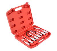 maXpeedingrods 7Pc Grease Gun Accessory Kit, Universal Grease Gun Coupler Set, Grease Fitting Adapter Set, Rubber Tipped Nozzle, Needle Adapter, 90 and 360 Degree Coupler with Grease Gun Hose
