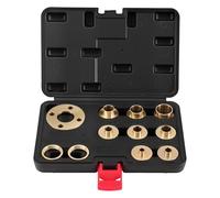 maXpeedingrods 8Pcs Router Guide Brass Bushing Bush Template Set for Woodworking Makita Freud Base, Bushing Guides Lock Nuts 1-3/16"