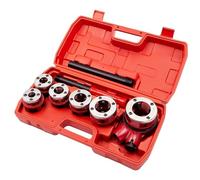 maXpeedingrods BSPT Ratchet Pipe Threader Kit, Manual Ratcheting Pipe Threading Tool Set w/ 6 Dies 1/4", 3/8", 1/2", 3/4", 1", 1-1/4" for Metal and PVC Pipes