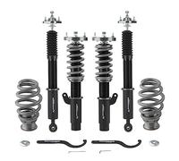 maXpeedingrods Coilovers Damper Kit for BMW E46 3 Series 320i 325i 330i RWD Racing Coilover Suspension Lowering Kit Coil Over Spring Shock Absorber with Adjustable Damper Amortiguador, Racing Black