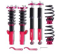 maXpeedingrods Coilovers Shock Suspension with Adjustable Damper for E46 1998-2006 316i, 318i, 320i, 323i, 325i, 328i, 330i, M3 - Red