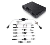 maXpeedingrods Diesel Engine Fuel Priming Bleeding Tools for Mercedes Ford | for Fiat Land Rover PSA Renault Opel, Fuel System Tools Priming Bleeding Kit with 2 Universal Connectors & Transparent Tube