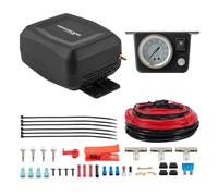 maXpeedingrods On Board Air Compressor System Universal Air Spring Compressor Kit with Gauge Air Line T Fittings for Trucks Vans