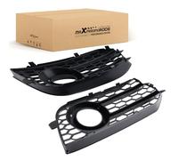 maXpeedingrods Pair Front Bumper Fog Lamp Grille Cover for Audi A1 8X 2010-2014 8X0807681A 8X0807682A Plastic Black Left Right