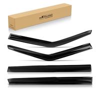 maXpeedingrods Wind Deflectors for Skoda Fabia MK2 2007-2014 5-door hatchback, Front Rear Side Window Visors Rain Guards Shields Door Vent Deflectors, 1.8mm Outside Mount Black 4Pcs