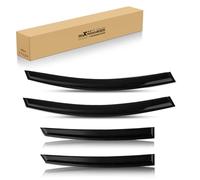 maXpeedingrods Wind Deflectors Rain Guards for Ford Mondeo 2015-2022, Front Rear Side Rain Shields Window Visors Black Tinted Outside Mount 4Pcs