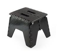 MAXPERKX 150kg Folding Step Stool Home Easy Storage Compact Sturdy Durable Grip Multi Purpose Foldable Stepstool Collapsible Portable Lightweight Multipurpose Stool (Black)