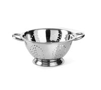 MAXPERKX 18/20/24/28cm Stainless Steel Deep Colander Strainer with Large Holes for Pasta Vegetables Fruits Rice Beans Noodles Handle Kitchen Healthy Gluten-Free Organic Gourmet Veggie Pasta (20CM)