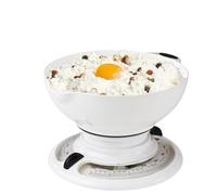 MAXPERKX 3Kg Retro Kitchen Scale - Cooking & Baking Weighing | Mechanical | Round Bowl Design | Wet & Dry Food Scale | Compact & Long Lasting