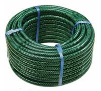 MAXPERKX Garden Hose Pipe Reel Reinforced 3-Layer 1/2" PVC Green Watering Hosepipe Outdoor Irrigation Tube Heavy Duty Flexible & Durable Lightweight Tubing Outdoor Agriculture Lawn Watering Garden