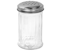 MAXPERKX Glass Flour & Icing Shaker Sugar Sprinkler Apollo Container Stainless Steel Top