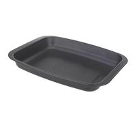 MAXPERKX Non Stick Oven Baking Roasting Tin Enamel Coated Large Roaster Dish Roast Meat Chicken Tray Meal/Vegetables Dishwasher Safe 32cm x 25.5cm x 3.5cm