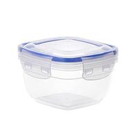 MAXPERKX Square/Rectangular Food Storage Containers Clear Clip Lock Seal + Airtight Lids Reusable Stackable Leak-proof Freezer-safe Eco-friendly Non-Toxic (Square (1500ml))