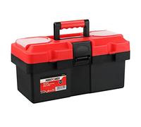 MAXPOWER 14-inch Toolbox, Plastic Tool Box Tool Chest Storage Case Organizer Included Removable Tray with Lock Secured