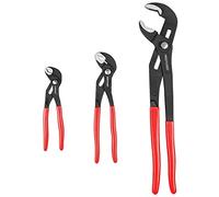 MAXPOWER 3-Piece Groove Joint Pliers Set (415mm, 240mm, 175mm), Quick-Adjustable Water Pump Pliers，Cr-V V-Jaw Tongue and Groove Pliers for Home Repair & Plumbing