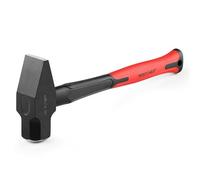MAXPOWER 3LB Cross Pein Hammer, with 12-7/8" Fiberglass Handle, Drop Forged Steel Head