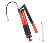MAXPOWER Grease Gun with Hand Lever, Hand Lever Grease Gun, Lubricator 400CC, Includes 10000PSI High Pressure Pipe, 4500PSI High Pressure Hose and 2 Metal Mouthpieces
