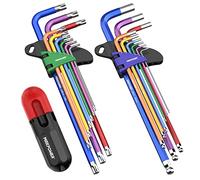 MAXPOWER Hex Keys Set, Metric Ball End Allen Key Set & Star Key Torx Wrench Set Metric Ball End Hexagonal Keys with Extra T-Handle for Home Maintenance DIY, Pack of 2